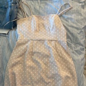 polka dot mini dress